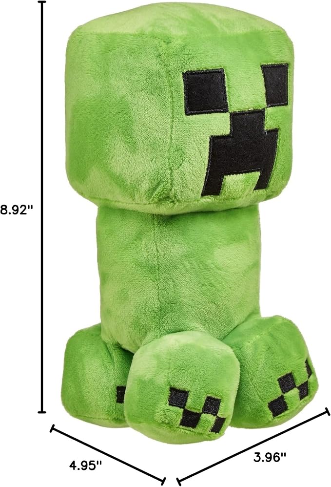 Mattel Minecraft Basic Plush Character Soft Dolls, Video Game-Inspired Collectible Toy Gifts for Kids & Fans Ages 3 Years Old & Up