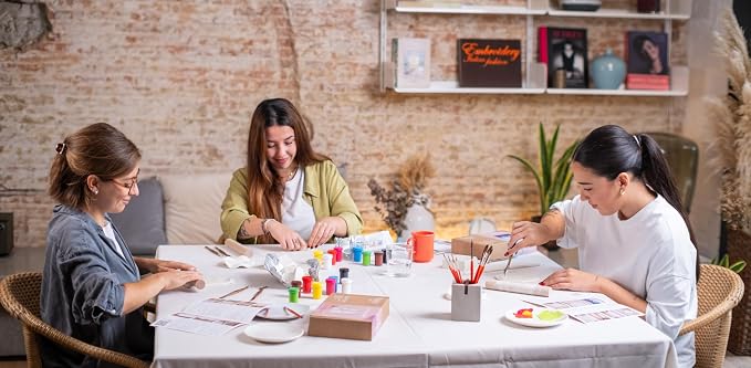 Jovi | Pottery Kit for Adults and Beginners | 1.1 lb Air Dry Clay, Tempera Paints, Sculpting Tools | No Oven Needed, Non-Toxic, Step-by-Step Guide | Creative Craft Set for Home Pottery