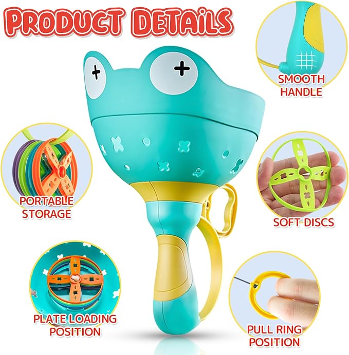pamexin Outside Toys for Kids Ages 4-8 - Manual Capture Catching Game - Toddler Chasing Toy for Boys & Girls, Ages 3-7 - Outdoor Fun Family Games