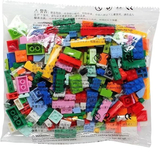 500 Pieces Building Blocks bulk, Compatible With LEGO And All Brands, 12 Sizes And A Variety Of Colors To Mix And Match, Suitable For Christmas, Halloween And Birthday Gifts For Boys And Girls Aged 6+