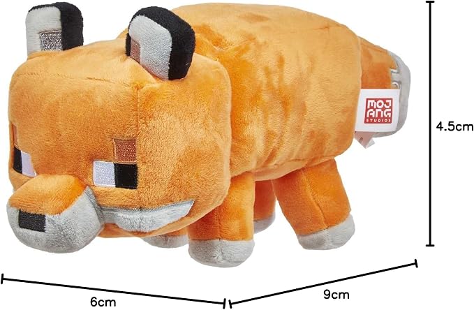 Mattel Minecraft Plush 8-in Character Dolls, Soft, Collectible Gift for Fans Age 3 and Older
