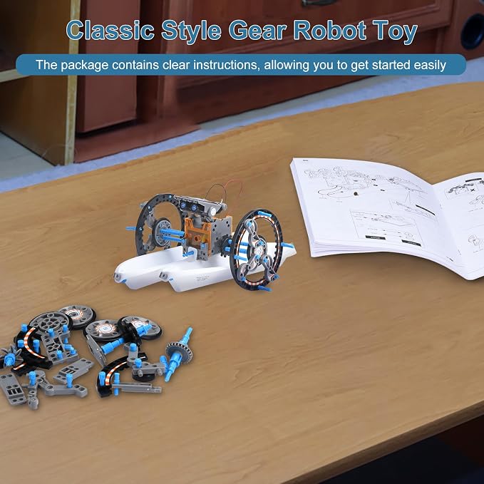 RAESOOT STEM Toys for Kids Age 8-13, 12-in-1 Solar Robot Building Science Kits for Boys Girls Teen Age 9 10 11 12, Engineering Christmas Birthday Gifts for 8+ Year Old Boys