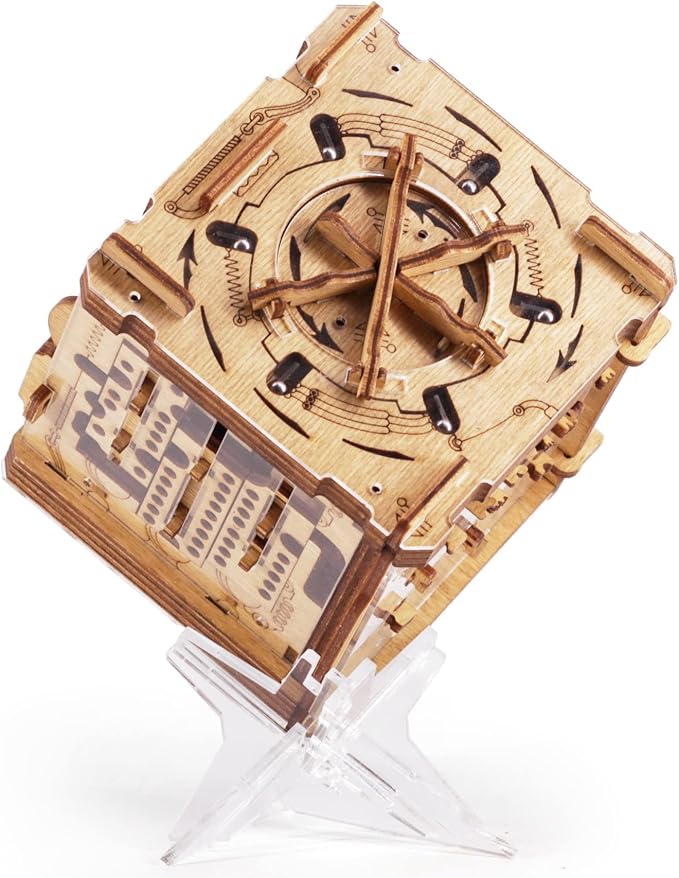 iDventure Cluebox Cambridge Labyrinth | Wooden Escape Room Puzzle Box | Engaging Brain Teaser with Hidden Money Compartment | Unique Gift for Adults