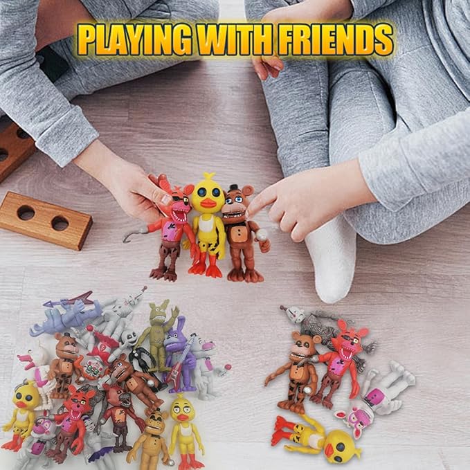 Action Figure Toy, 18 Pcs Game Figures Toys, Movable Joints Toys Dolls, Collectible Figure Gifts for Kids, Colourful