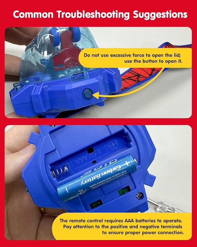 Spider Toy for Boys, Remote Control Watch Toy for Kids, Mini RC Car with LED Light and Wrist Strap for Indoor and Outdoor Play, Birthday for Toddlers