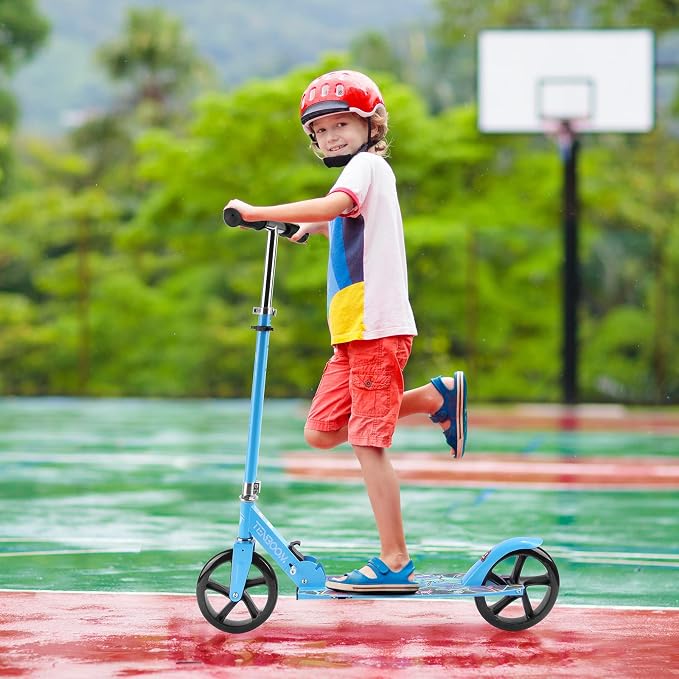 Kick Scooter for Ages 6+, Kids, Teens & Adults. Max Load 240 LBS. 8IN Big Wheels for Kids, Teens & Adults, 3 Adjustable Levels