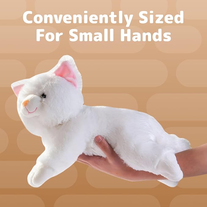 PREXTEX Plush Cat Toys Stuffed Animal with 3 Cats Baby Stuffed Animals - Big Cat Zippers 3 Little Plush Baby Kittens - Animal with Babies - Gift for Cats Lovers
