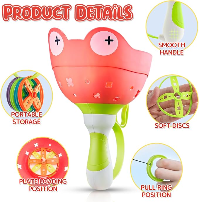 pamexin Outside Toys for Kids Ages 4-8 - Manual Capture Catching Game - Toddler Chasing Toy for Boys & Girls, Ages 3-7 - Outdoor Fun Family Games