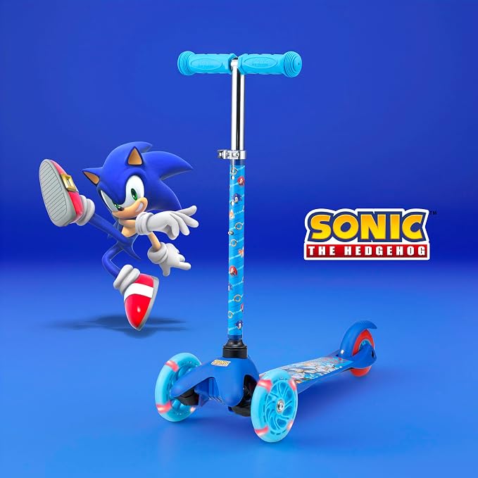Kick Scooter for Kids, 3 Wheel Self Balancing, Light Up LED Wheels