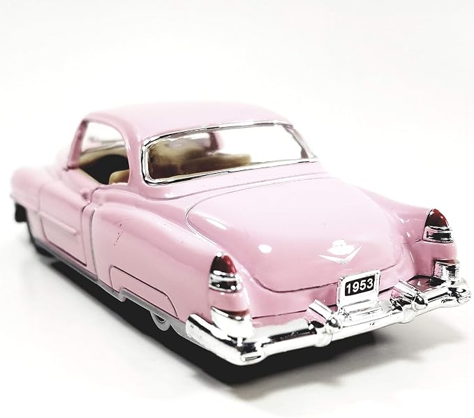 KiNSMART 1953 Cadillac Series 62 Cotton Candy Pink 5 Inch 1:43 O Scale Die Cast Metal Model Toy Classic Ventage Car