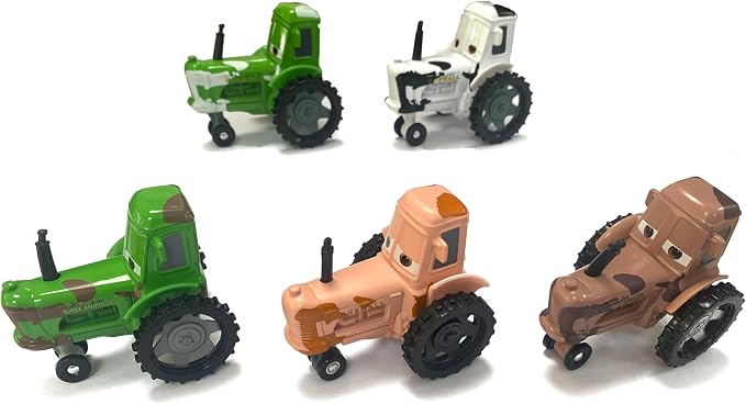 6PCS Movie Cars 2 3 Cars Assortment 1:55 Loose Diecast Vehicles Toys (6 PCS CAR Toy) (MP-Cow Collection)