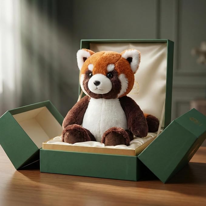 Stuffed Animal Plush Toy Soft Plushie Cuddly Red Panda Cute Plush Toy for Kids Toddlers Boys Girls Birthday Christmas Nursery Decor Party Favors