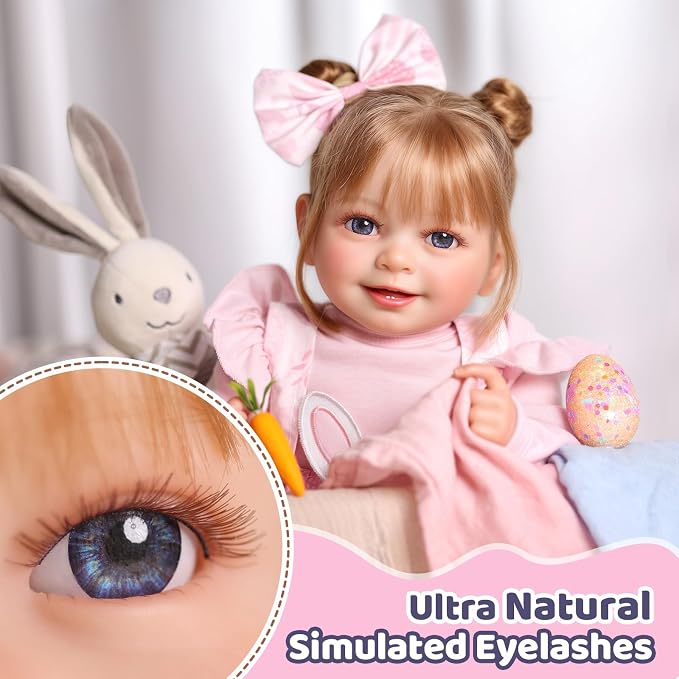 BABESIDE Lifelike Reborn Baby Dolls- Doreen, 17 Inch Cute Realistic-Newborn Baby Doll Poseable Real Life Baby Dolls Girls with Gift Box for 3+ Year Old