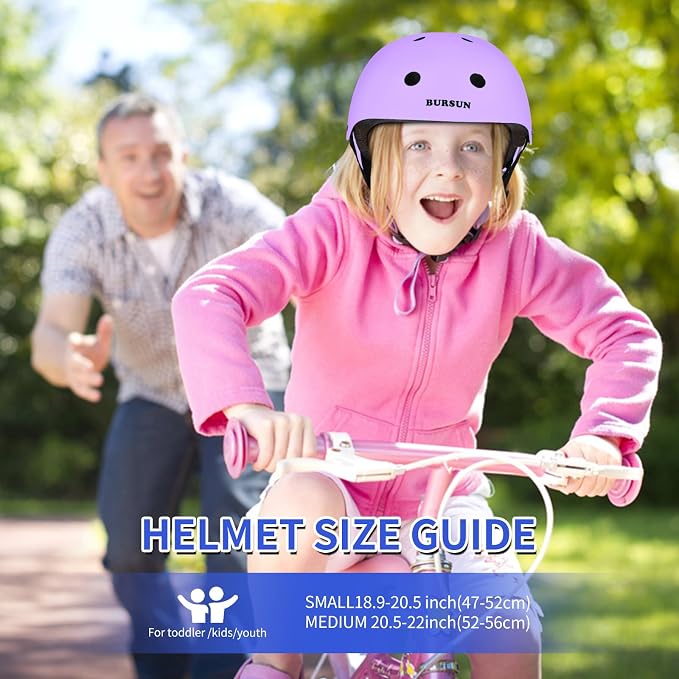 Kids Bike Helmet Ventilation & Adjustable Toddler Helmet for Ages 2-14 Kids Boys Girls Multi-Sport Helmet for Skateboard Roller Skateing Bicycle Scooter blance Bike
