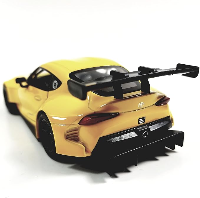 KiNSMART - Toyota GR Supra Concept Racing Edition 1:36 Scale 5" Die Cast Metal Super Sports Toy Car (Yellow)