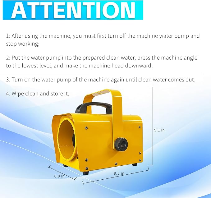 Jet Foam Machine for Party, Party Foam Machine Without Support, Foam Cannon for Garden, Pool, Indoor, Birthdays, Celebrations, and Backyard Events