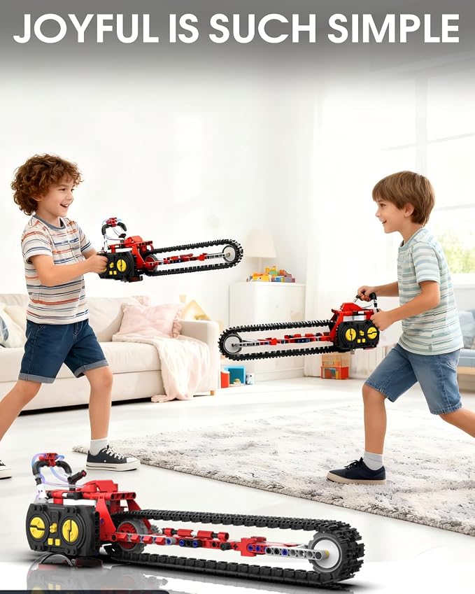 STEM Robot kit for Kids Ages 8-12, 5 In1 Science Building Blocks Kit | Remote & App Control Chainsaw Robot Toys, Technic Engineering Construction Sets for Kids 8 9 10 11 12 13 (429PCS)