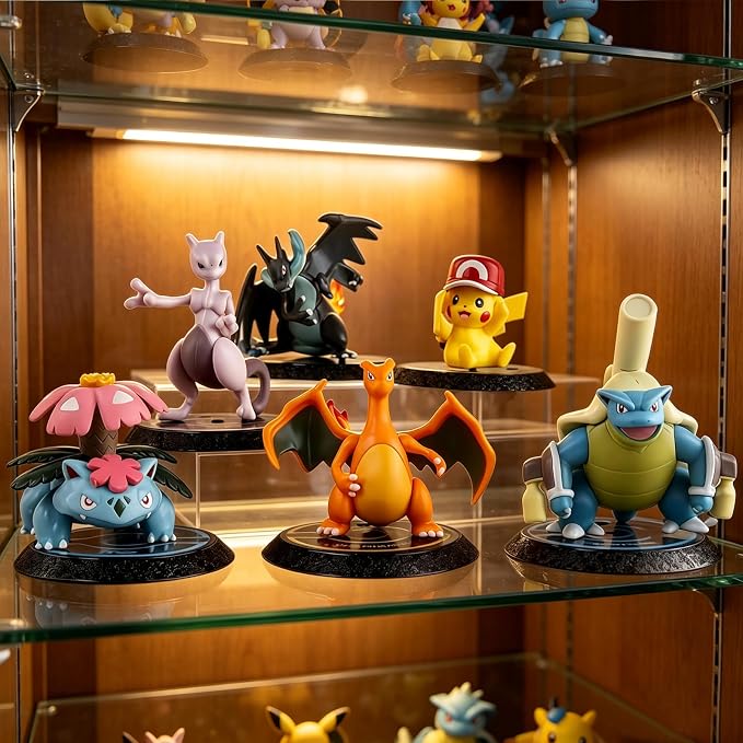 6Pcs Pokemon Collectible Figures, Exquisite Model Ornaments, Creative Anime Peripheral Gifts for Fans