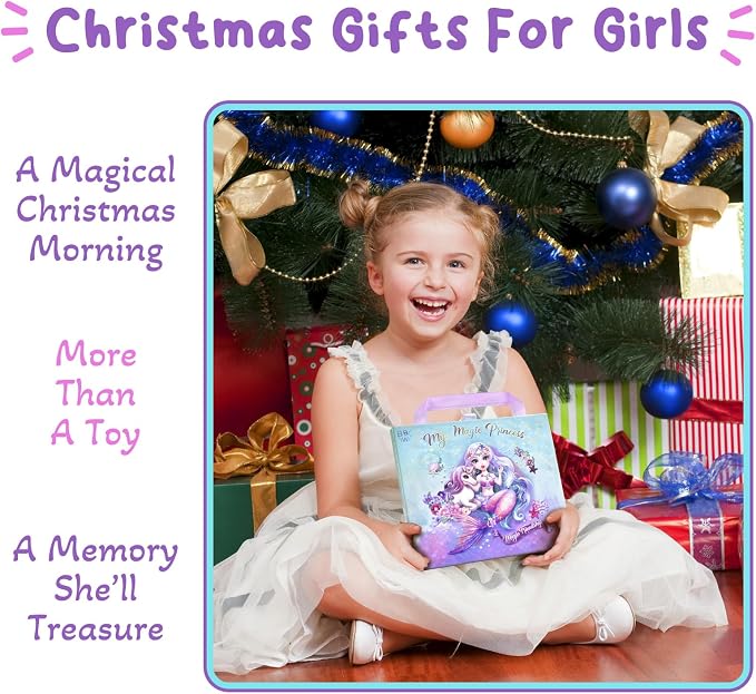 Charm Bracelet Making Kit & Unicorn/Mermaid Girl Toy- ideal Crafts for Ages 8-12 Girls who Inspire Imagination and Create Magic with Art Set and Jewelry Making Kit