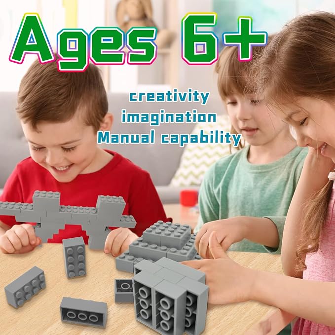Classic Building Brick 2x4 100 Pieces, Compatible with LEGO 3001 Bulk Block Set, Creative Building Toy DIY, Suitable for Boys Girls and Teenagers Aged 6+ (Brown)