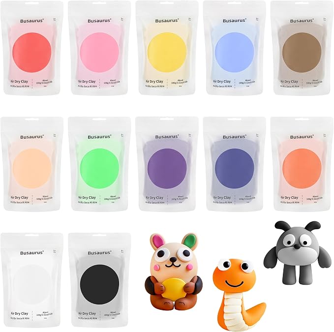 100g Brown Air Dry Foam Clay, Magic Model Clay for Kids, Colorful Soft Clays for School Supply, Slime, Art Projects, Cosplay - Non-Sticky, Non-Toxic & Safe - Gifts for Children and Adult