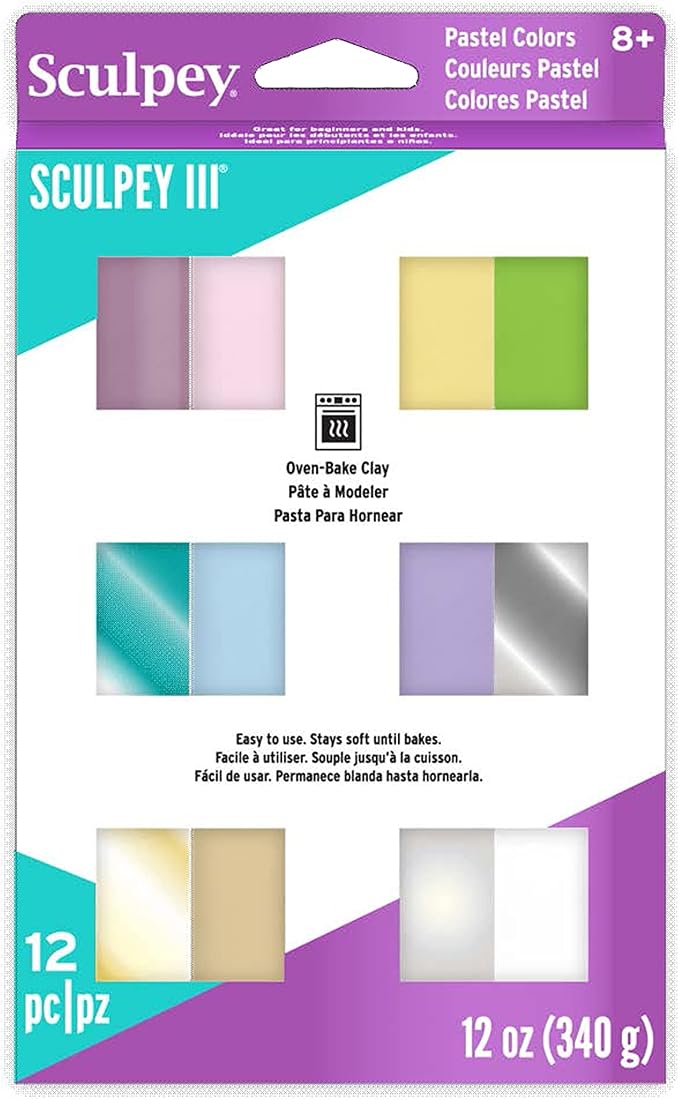 Sculpey Iii Polymer Clay Multipack 1oz 12/Pkg-Pastels