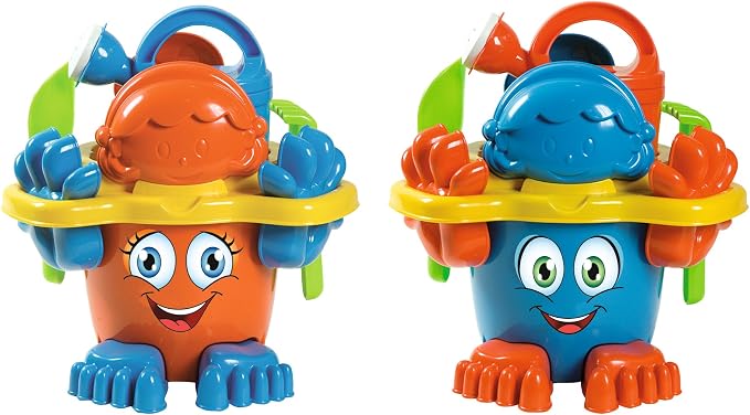 Simba 107113021 Beach Toys for Toddlers and Kids Bucket Set with Feet, Multi