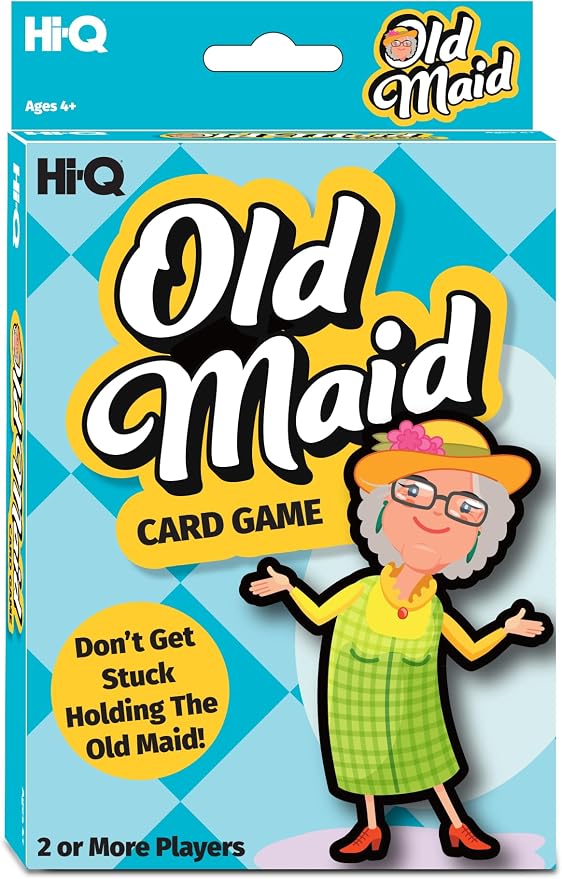Old Maid Card Game ā Classic Matching Game for Kids & Families ā Fun Educational Activity for Ages 4+ ā 2 or More Players ā Includes 37 Whimsical Illustrated Cards and Instructions