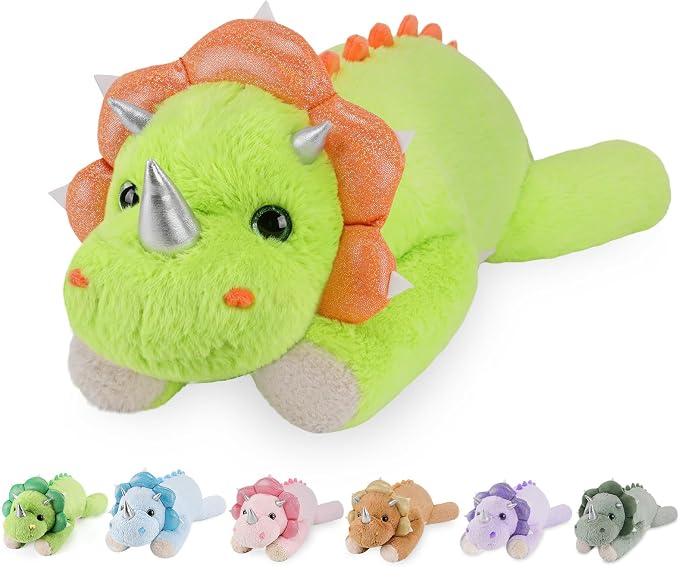 gnomantic Dinosaur Weighted Stuffed Animals, Plush Pillow for Kids | 22 Inch, 4.5lbs