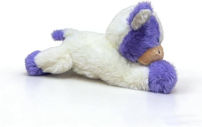 YUKOUQIAN Cute Cow Plush Stuffed Animal Doll Toy 10 inch for Girls Boys (pa Cow purplue)