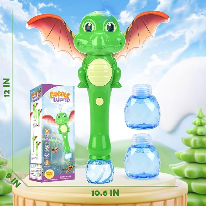 Chridark Dinosaur Bubble Wand Toys for Kids Age 3 4 5 6 7 8 Years Old: Bubbles Machine for Kids, Toddler Outdoor Toys, Gifts Birthday Presents for 3 4 5 6 Year Old Boys Girls
