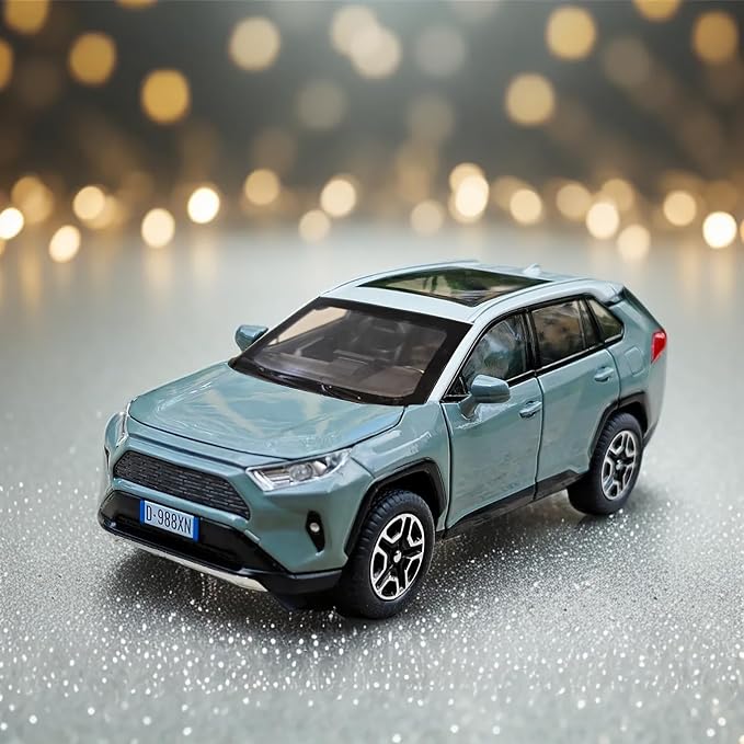 Toy Car Model Cars Pull Back Toys diecast Cars 1/32 Metal Collect car with Light and Sound Pull Back for Boys Children Age 3 + Year Old Festival Gift(Green)