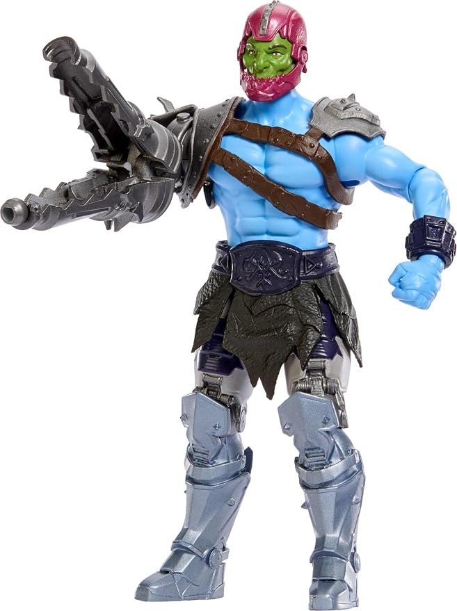 Masters of the Universe Feature Action Figure Cannon Transform Trap Jaw, Twist & Release Move, 5.5 Inch, 2026 Movie Accurate Villain Toy