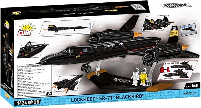 COBI Armed Forces Lockheed® SR-71® Blackbird® Executive Edition Building Set, 1424 Pieces
