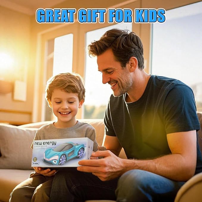Remote Control Car,RC Cars Boys Toys for 6 7 8 9 10 11 12 Year Old 2.4GHz 360° Rotate RC Cars with Cool Lights, Music & Spray Effects Cool Birthday for Kids & Boys 6-12