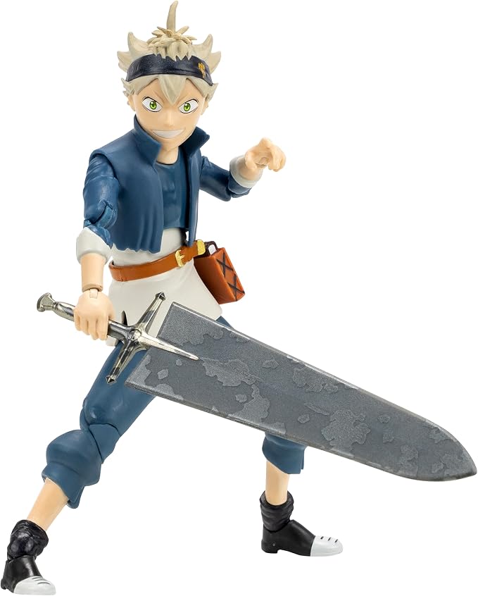 Total Anime Asta - 6.5-Inch Figure with Swappable Faceplates, Alternate Hands, and Sword Accessories