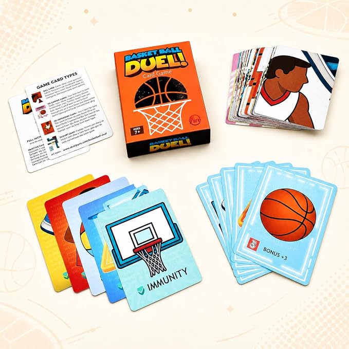 Card Game ā Fast-Paced Puzzle & Strategy Basketball Game for Kids, Teens & Adults | 2ā5 Players or Team Play | Ages 7+ | Youth Basketball to NBA-Inspired Sports Family Game Night Fun