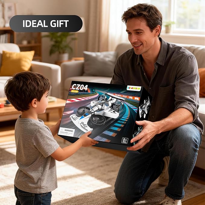 Remote Control Airplane Car Toys for Kids Ages 4-6-8-10-12, 2-In-1 Foam RC Plane Car Jet Mini Drone, Racing Car Stunt Plane Toys for Kids Boys 4 5 6 7 8 9 10 Year Olds Indoor Outdoor Playing