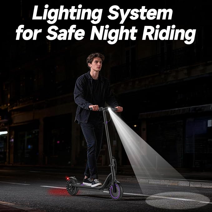 VOLPAM Electric Scooter, 350W/500W/800W/1000W/250W Powerful Motor & 19/22/ 9 MPH Top Speed, 16-28-10 Miles Long Range, Folding E Scooter Choice