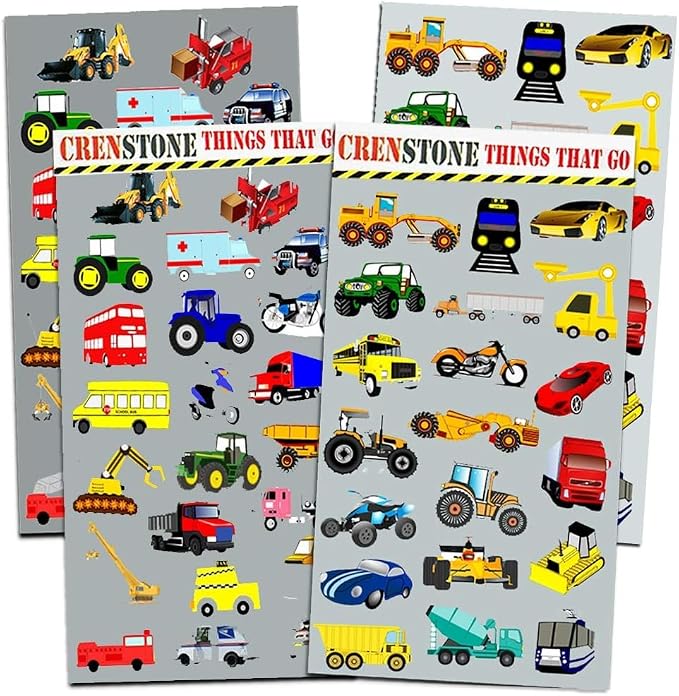 Disney Cars and Trucks Coloring Book Set for Kids - Things That Go Bundle with Coloring Pages, Stickers, Plus More | Coloring Activities for Boys, Girls