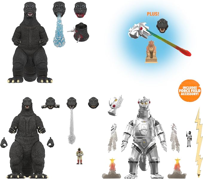 Super7 ULTIMATES! Godzilla '74-8" Toho Godzilla Action Figure with Accessories - Classic Movie Collectibles and Retro Toys