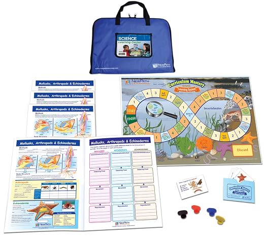 Mollusks, Arthropods & Echinoderms Learning Center Game - Grades 6-9