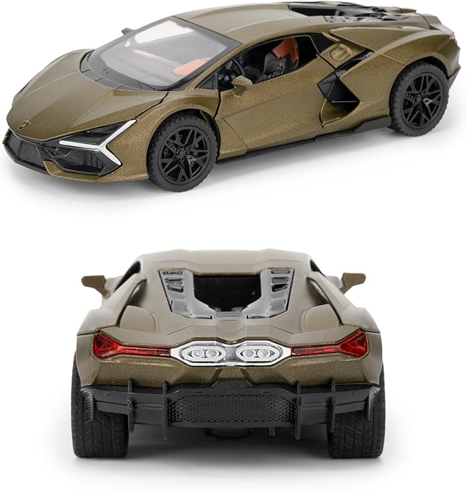 BDTCTK 1/32 Comapatible for Lamborghini Aventador LP700-4 Model Car, Zinc Alloy Diecast Pull Back Toy Cars with Sounds and Lights Vehicles for Kids Boy Girl Gift (Green)