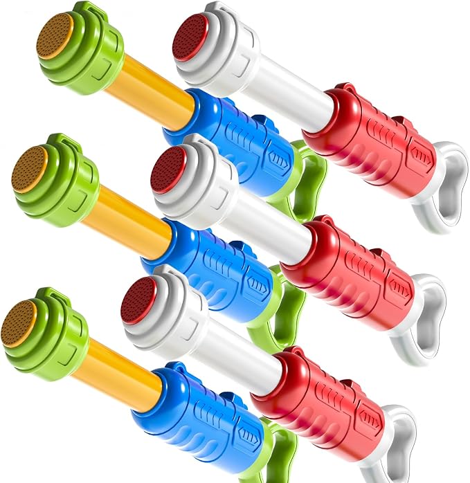 Water Guns for Kids, 6 PCS Squirt Guns Water Blaster Set, Water Squirter Blaster Pool Toys for Kids Toddlers Boys Girls 4-8, 6-8-10-12,Shooter Swimming Pool Party Outdoor Beach Sand Play Game Toys