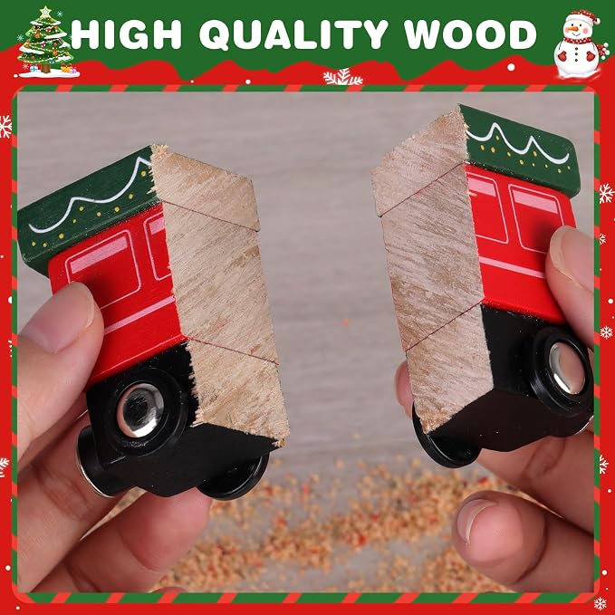 Toddler Advent Calendar 2025-24 Days Magnetic Wooden Animal Train Set Christmas Advent Calendar 2025 for Kids, Countdown Calendar Gifts Montessori Train Stocking Stuffer for Toddlers, Boys and Girls