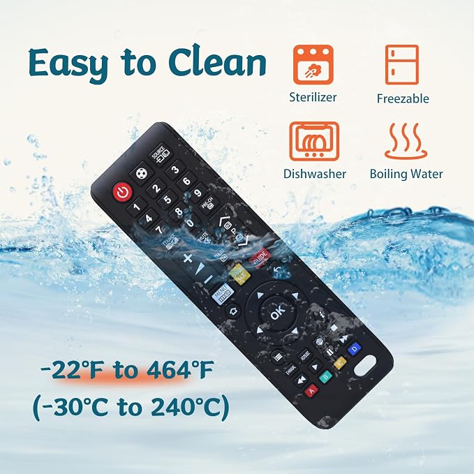 Baby Remote Toys for 0-6, 6-12 Months, Food Grade Silicone Teething Toys,Chew Toys for Babies 3-24 Months, Upgraded TV Remote Control Shape Teether Toys for Baby and Infants