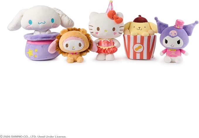 GUND Sanrio Official Hello Kitty and Friends My Melody Circus Lion, Collectible Plush Toy, Lion Stuffed Animal for Ages 1 and Up, 6”