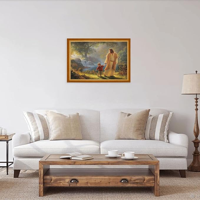 Jesus Holding My Hand Christ 1000 Piece Jigsaw Puzzle Jigsaw Puzzles for Adults Children The Young Jigsaw Puzzles for Adult Puzzle Game 1000 Piece Toys Gift