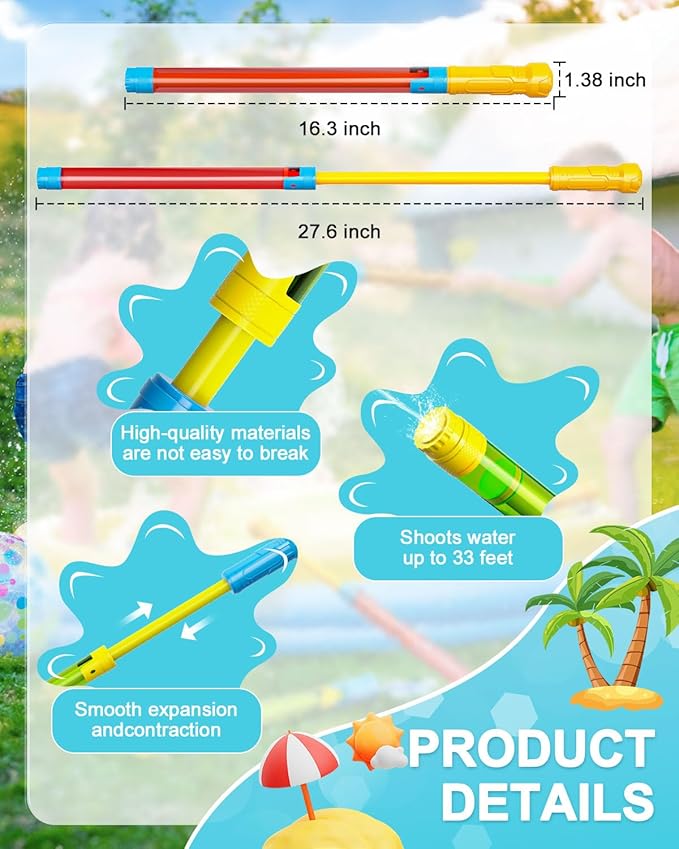 LQYoyz Water Gun - 3 Pack Super Blaster Squirt Gun Blaster for Kids Water Game Fighting Toys for Summer Activity Swimming Pool Beach Outdoor Toys for Boys Girl Adults