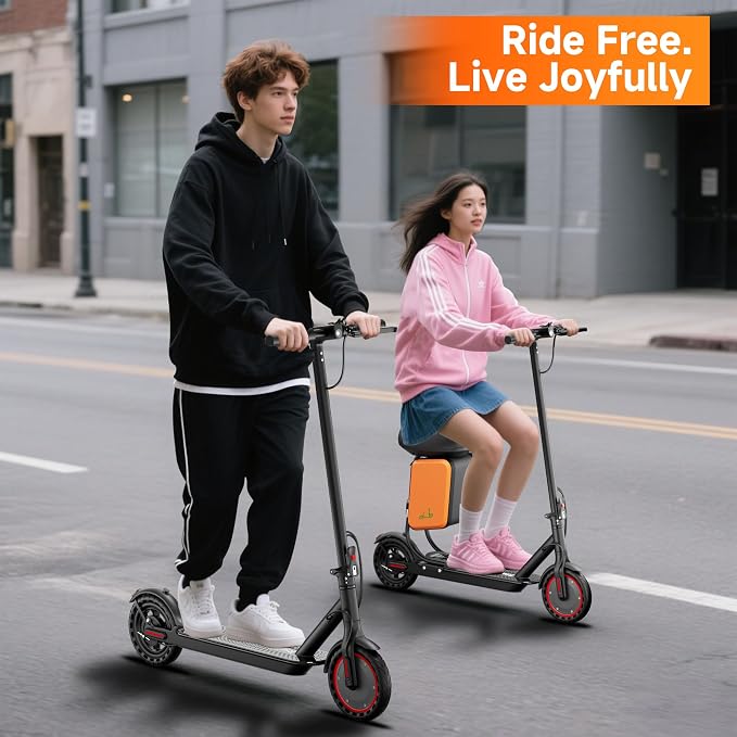 Electric Scooter for Adults, Teens & Big Kids, 350W-500W Motor, 10Mph-21 MPH & 10-28 Miles Max Range, 6.5 to 10 inch Tires, Portable Lightweight E-Scooter